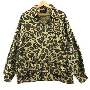 VTG Kmart Hunting Shirt Duck Camo Pocket Button Up Jacket Hong Kong RARE Men XL
